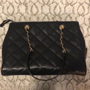 Black Quilted Handbag